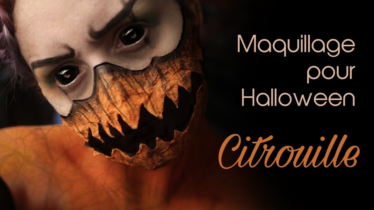 Maquillage Halloween : Citrouille