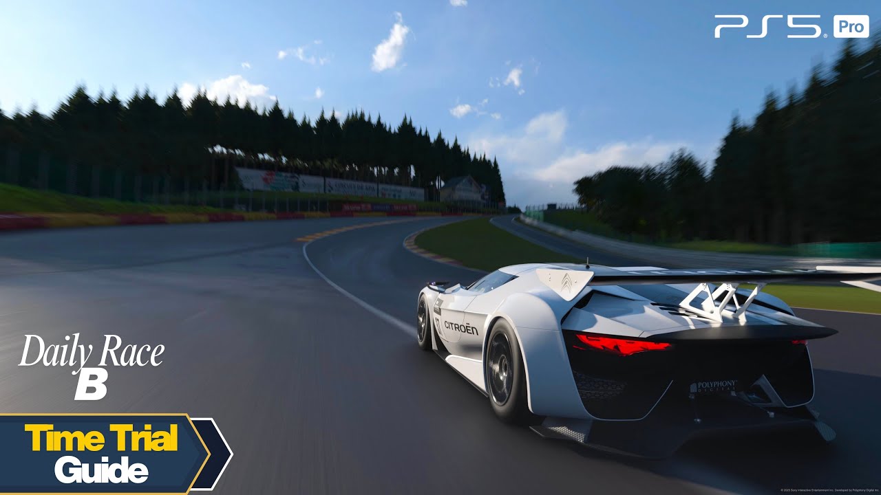 GT7 Time Trial Guide | Daily Race B Spa-Francorchamps | Gran Turismo 7 Gr.4 (PS5 Pro)