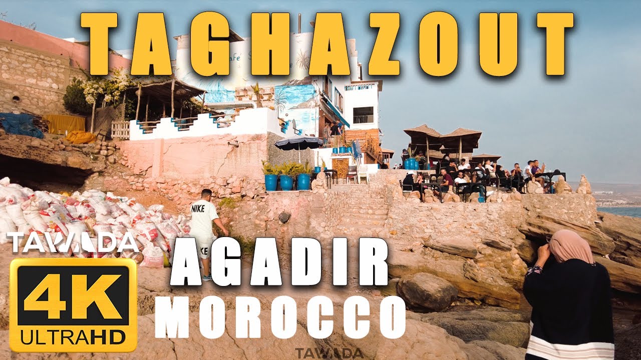 TAGHAZOUT walking tour - Morocco 4K UHD