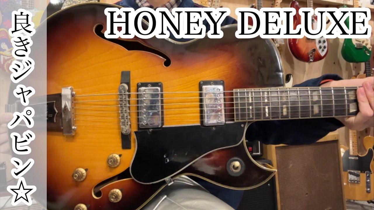 【商品紹介動画】高級感あるジャパンビンテージ フルアコHONEY DELUXE ！ 税込7万！