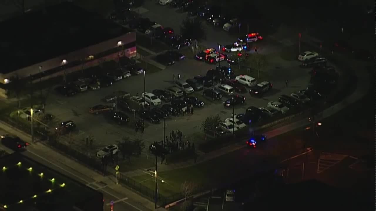 Aerial footage of Lakeland mass shooting scene