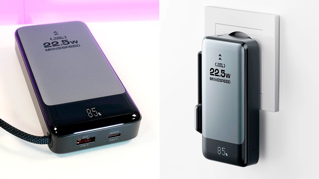 MOVESPEED MSP17 🔌🔋 CARGADOR de PARED y POWER BANK en un solo producto