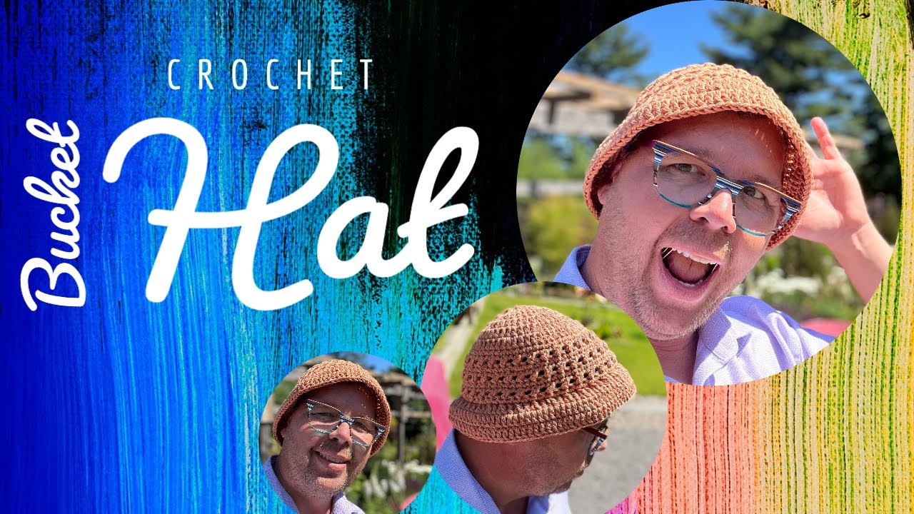 Left Hand: Crochet Adult Bucket Hat