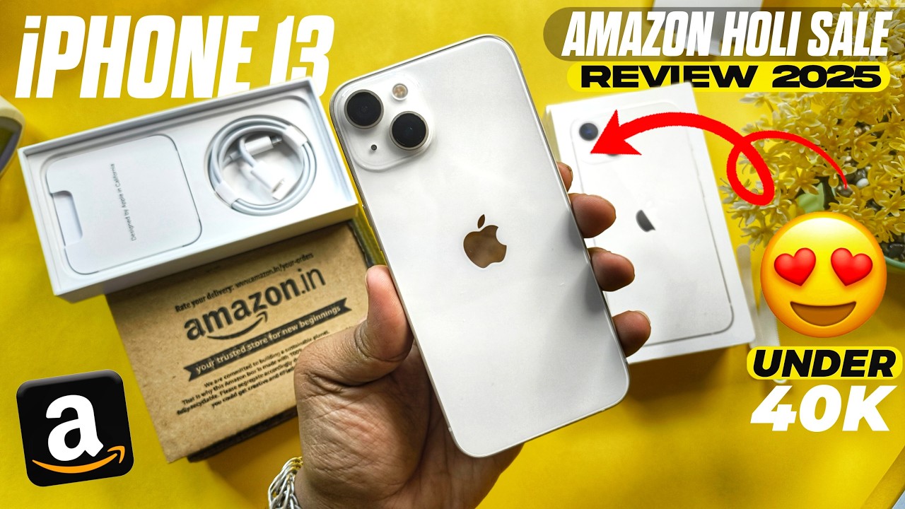 iPhone 13 unboxing in 2025 is still worth buying 😍 amazon holi sale | best budget iphone