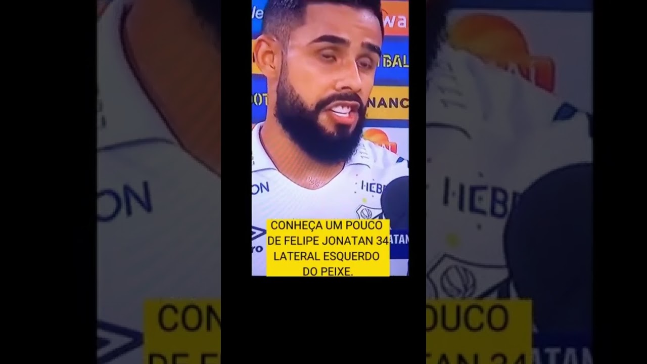 Um pouco de Felipe Jonatan, lateral esquerdo do Peixe, e sua entrevista após empate…shorts