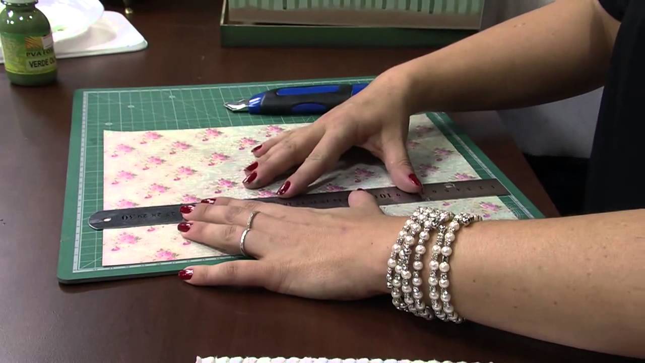 Mulher.com 13/12/2013 Marisa Magalhães - Caixa com decoupage Parte 1/2