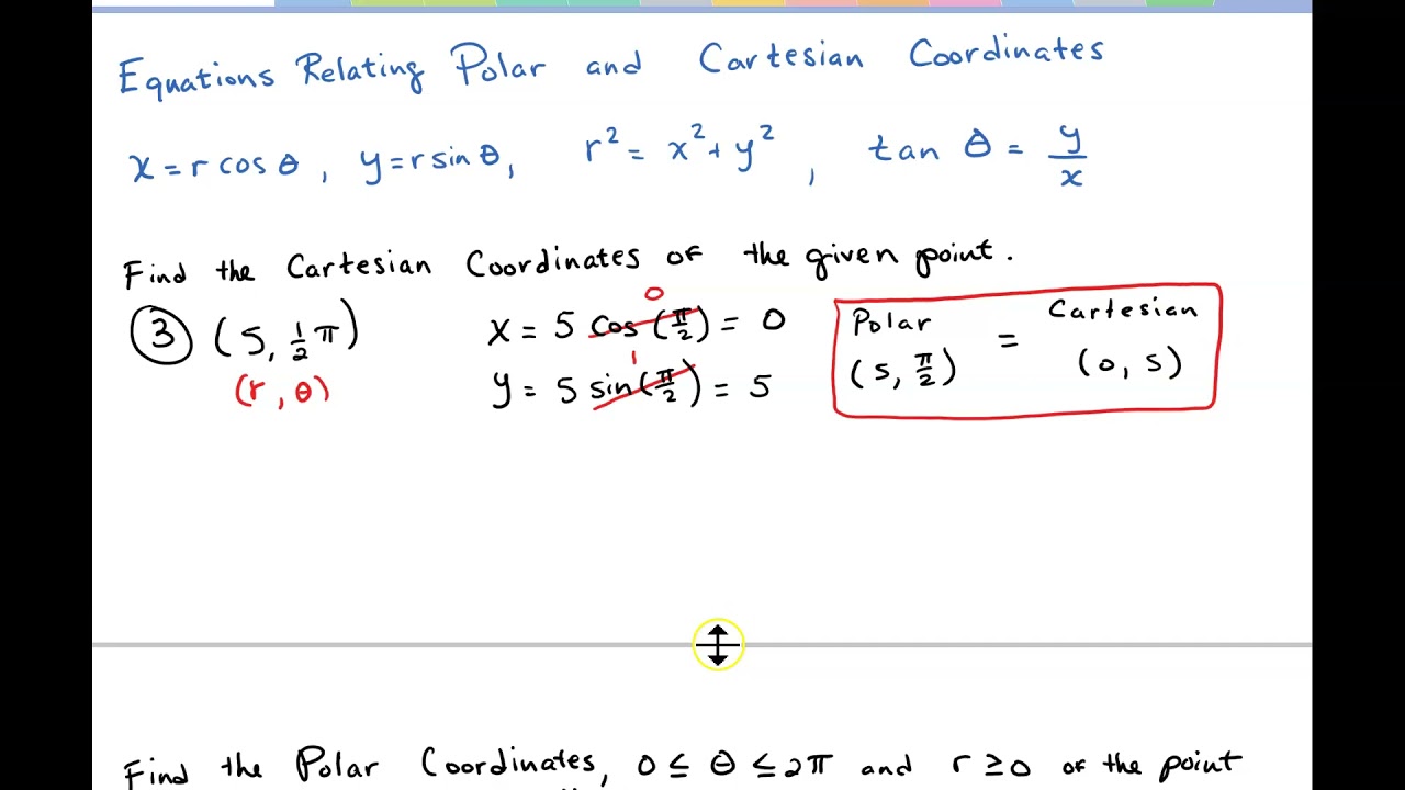 Relating Polar and Cartesian Coordinates
