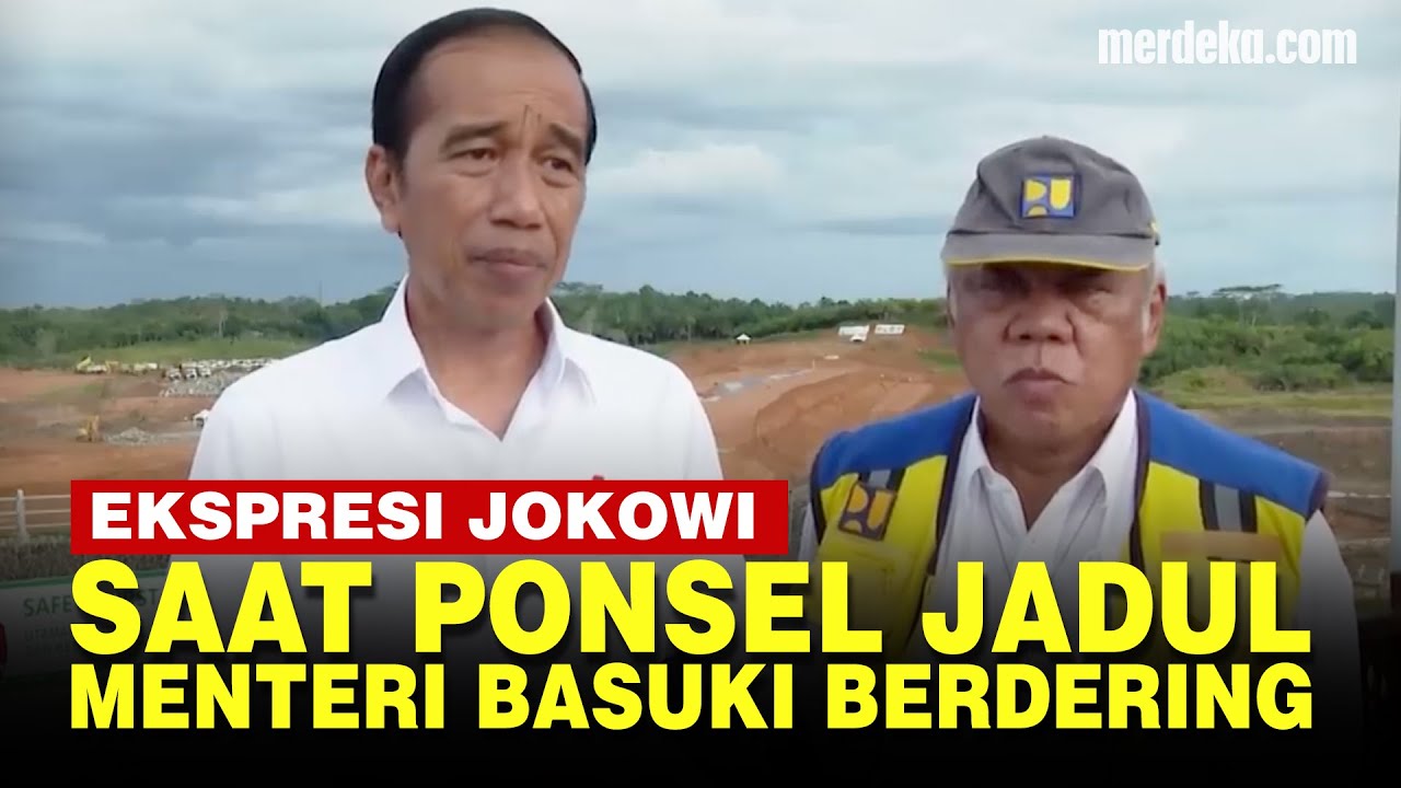 Viral Dering HP Nokia Jadul Menteri Basuki sampai Bikin Presiden Jokowi Salfok