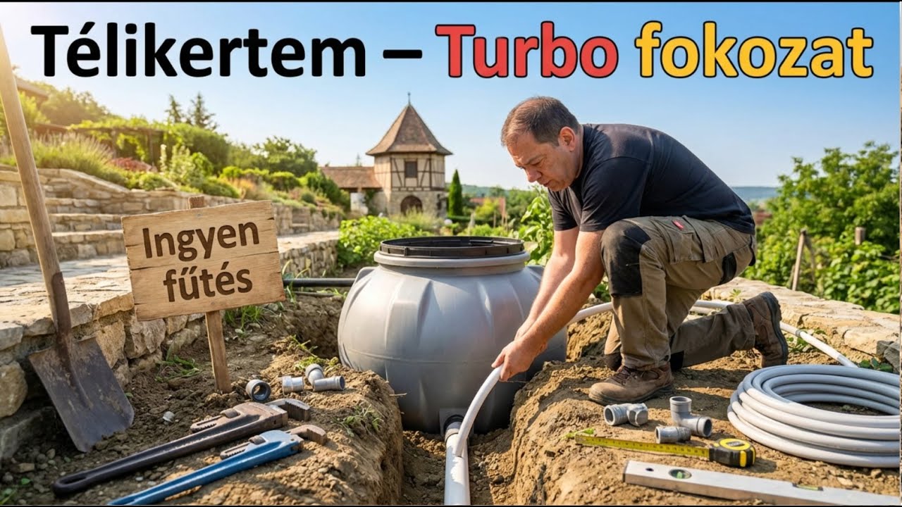 Hulladékhővel fűtött téli kert: Napenergia és esővíz a fenntarthatóságért némi szennyvíz sem árt!