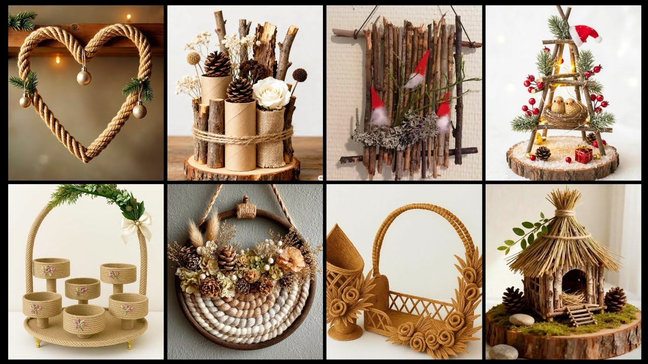 Much Creative Jute & Twig Crafts for Home Décor | Handmade Rustic Collection