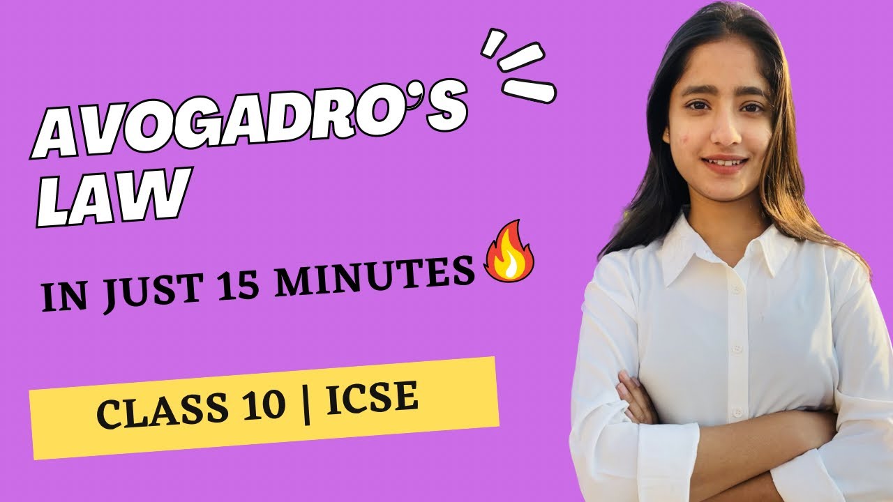 Avogadro’s Law in 15 minutes | Class 10 | best way to understand