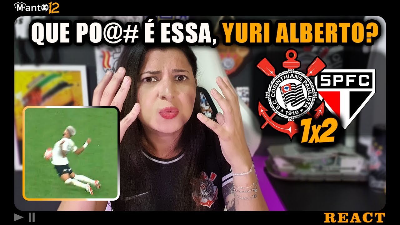 REACT Corinthians 1x2 São Paulo | EU NÃO AGUENTO MAIS ESSE JOGADOR!!! | FIM DO TABU