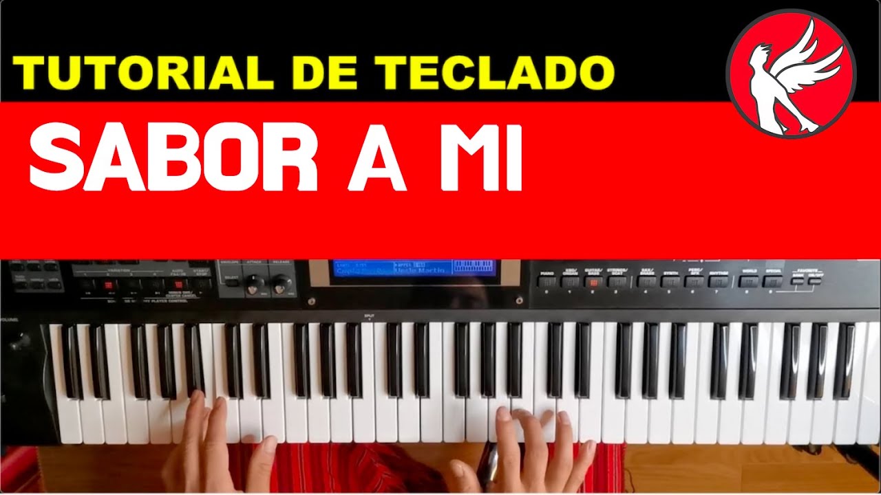 Como tocar SABOR A MI en Teclado TUTORIAL GRATIS