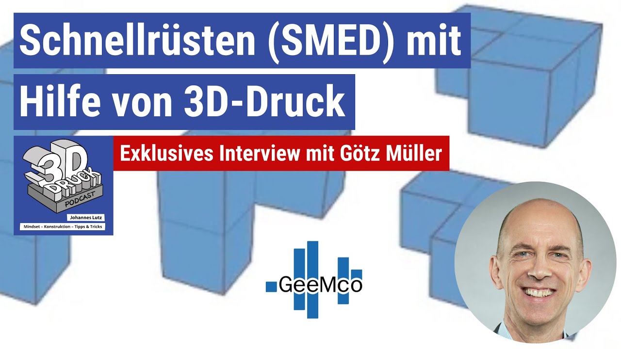 #357 Schnellrüsten (SMED) mit  Hilfe von 3D-Druck - 3D-Druck Podcast
