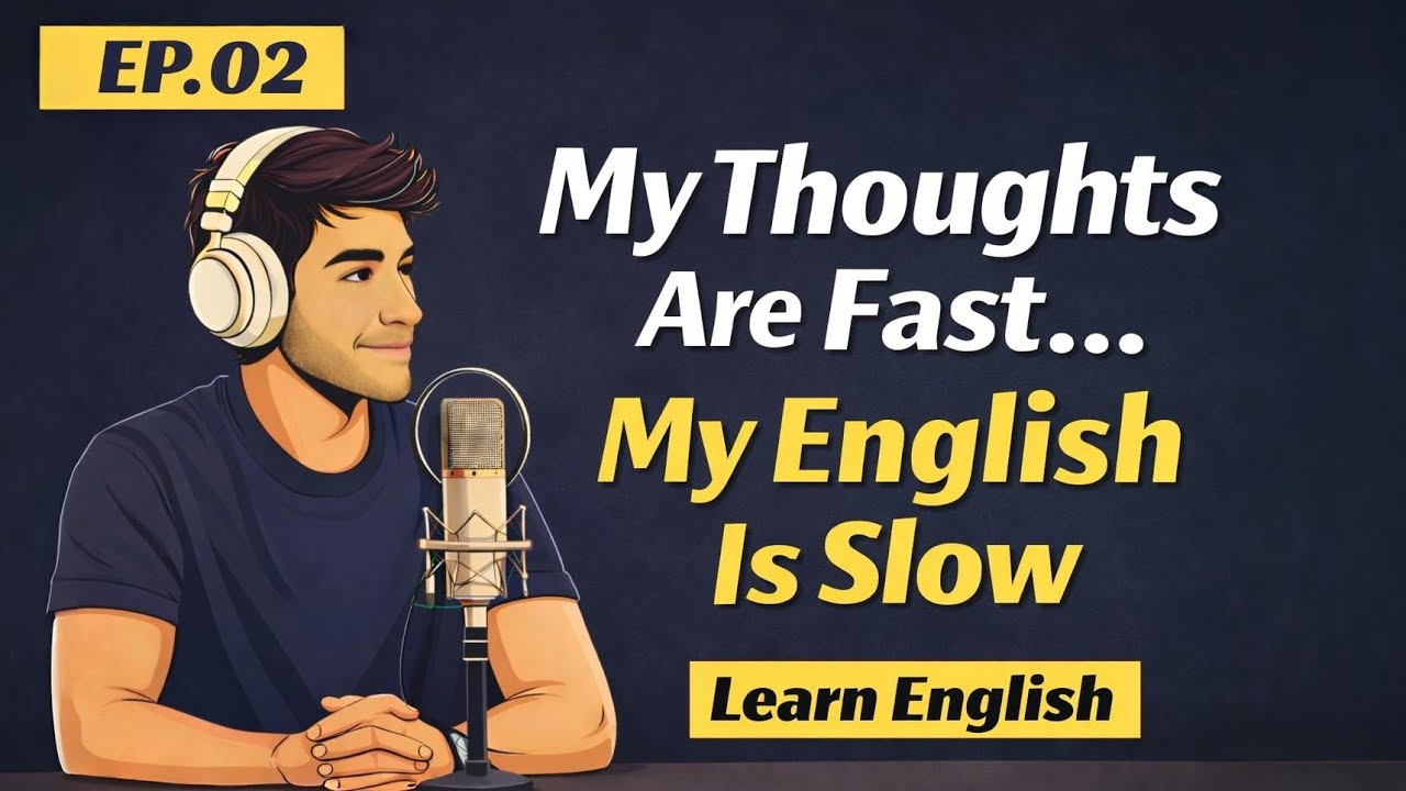 My Thoughts Are Fast, But My English Is Slow | Learn English Naturally#englishlistening #speaking 