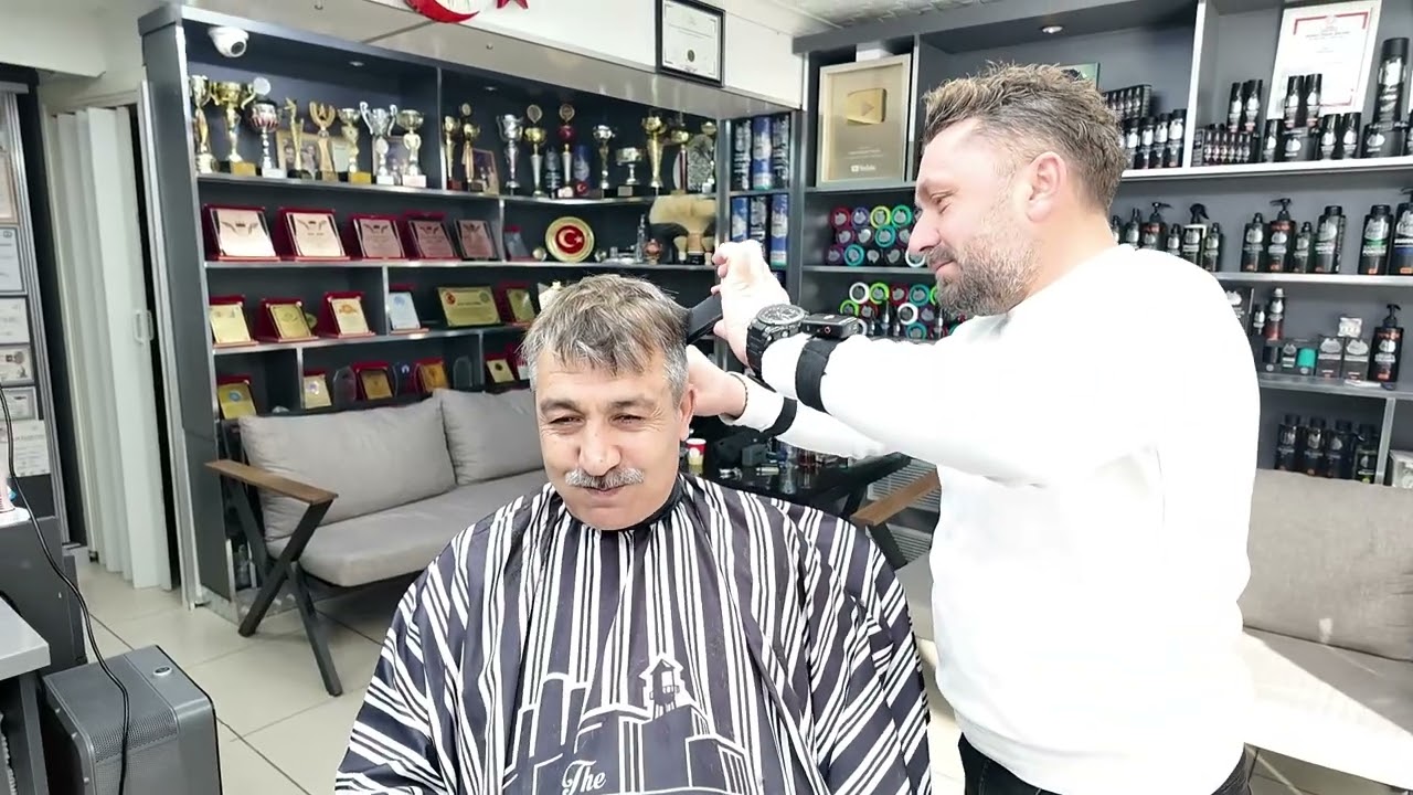 ASMR HAIRCUT & CARE FROM MY BARBER FRIEND TO ME.WATCH THIS VIDEO BEFORE GOING TO BED-GET CLEAN SLEEP