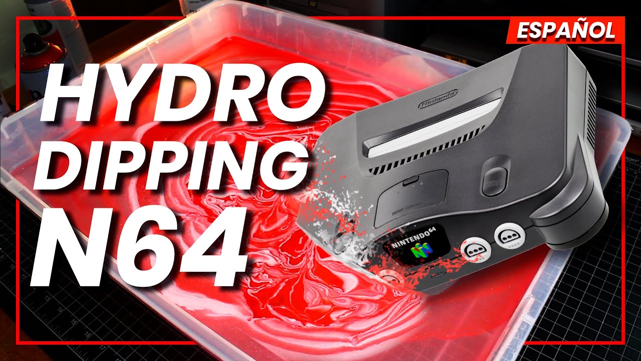 Como PINTAR tu N64 🎨 !!! | HYDRO DIPPING N64 - &iquest;Como Modificar N64? - elrafias