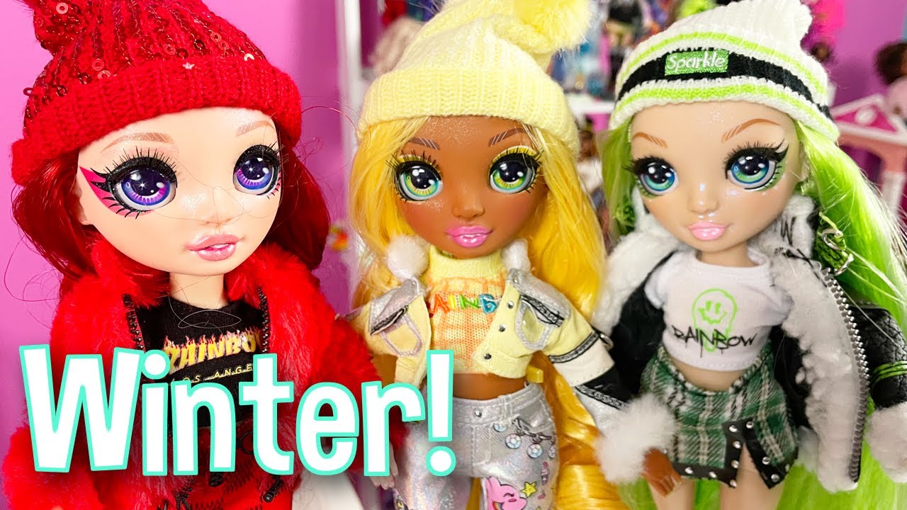 Rainbow High Dolls Winter Break Dolls Sunny, Ruby and Jade for My. Collection!