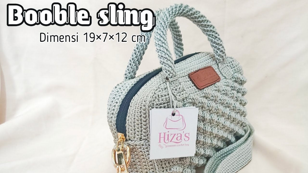 (Part 1) Booble sling step & tutorial |Hiza's Rajut