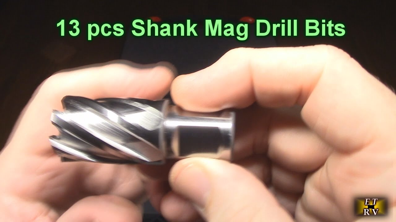 VEVOR  13 pcs Weldon Shank Mag Drill Bits, M2AL HSS, 1