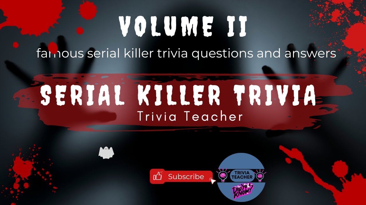 Infamous Serial Killers:Quiz on Notorious Criminal Minds! 🕵️‍♂️🔍#quiz #serialkiler #murdermystery
