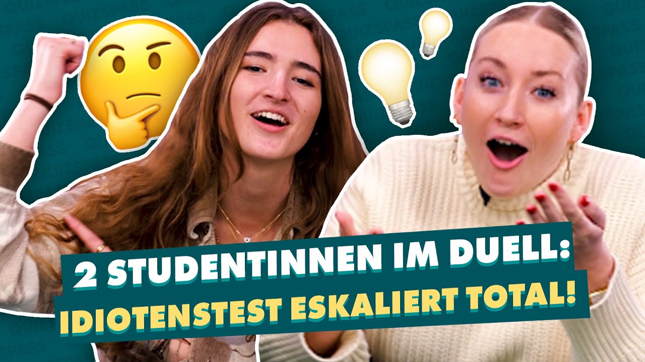 Idiotentest extrem: Studentinnen im kniffligen Wissensduell! 📚💡| WISSTIHRNOCH?