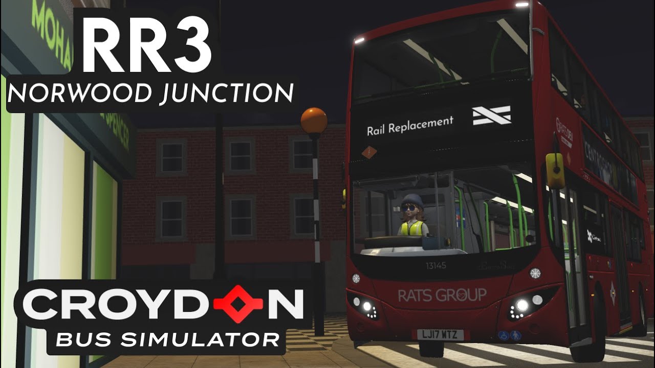 Croydon Bus Simulator | RR3 to Norwood Junction | eVoSeti