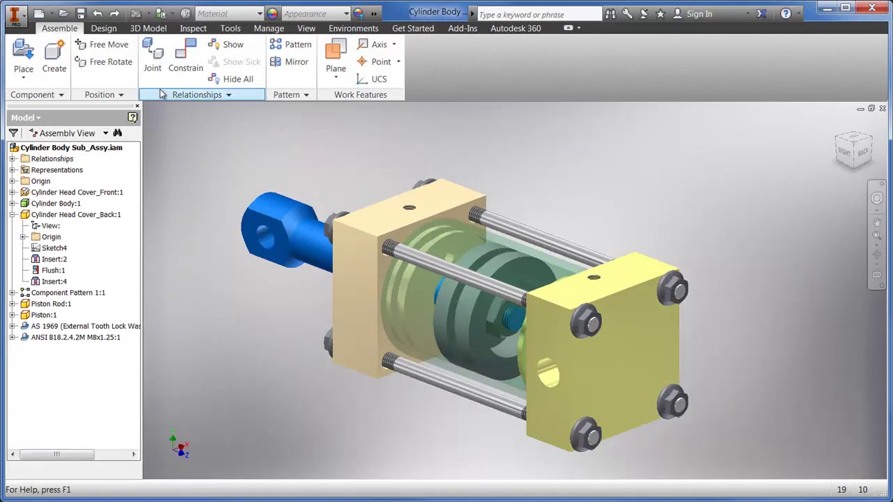 Assembly Basics | Inventor 2014 Help | Essential Skills Videos