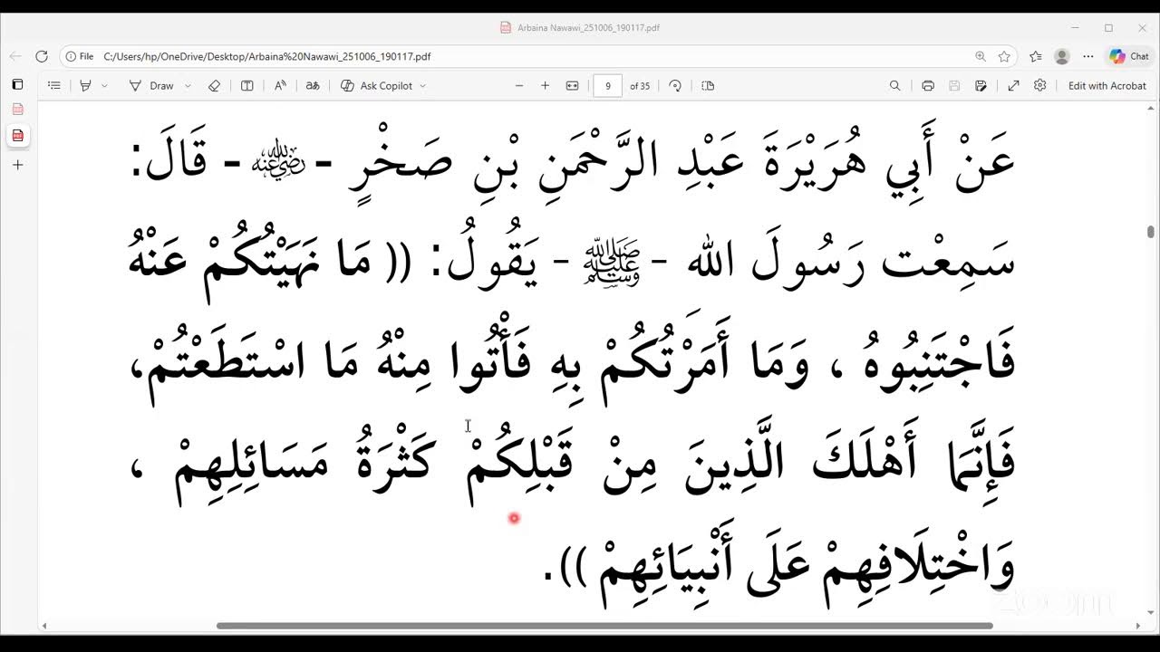 ARBA'IINAA HADIISA 9FFAA