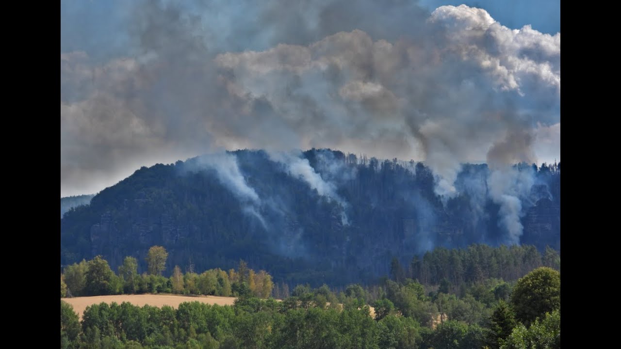 Großbrand in der Sächsisch-Böhmischen Schweiz, Dienstag, der 26.07.2022
