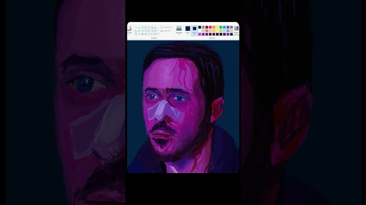 Art from anatomy Ryan Gosling #art #microsoftpaint #anatomy #skeleton my