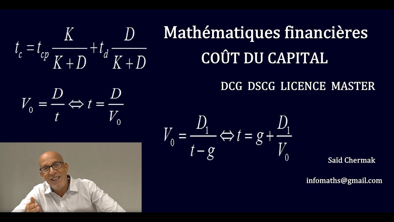 MATHÉMATIQUES FINANCIÈRES. LE COÛT DU CAPITAL