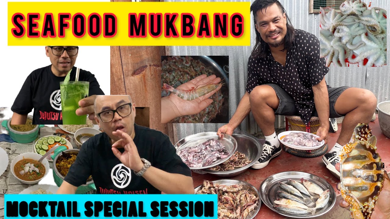 Chungreng Koren Seafood mukbang | Special Mocktails Delhi Mukbang by Tondonba | Seafood frm kojamart