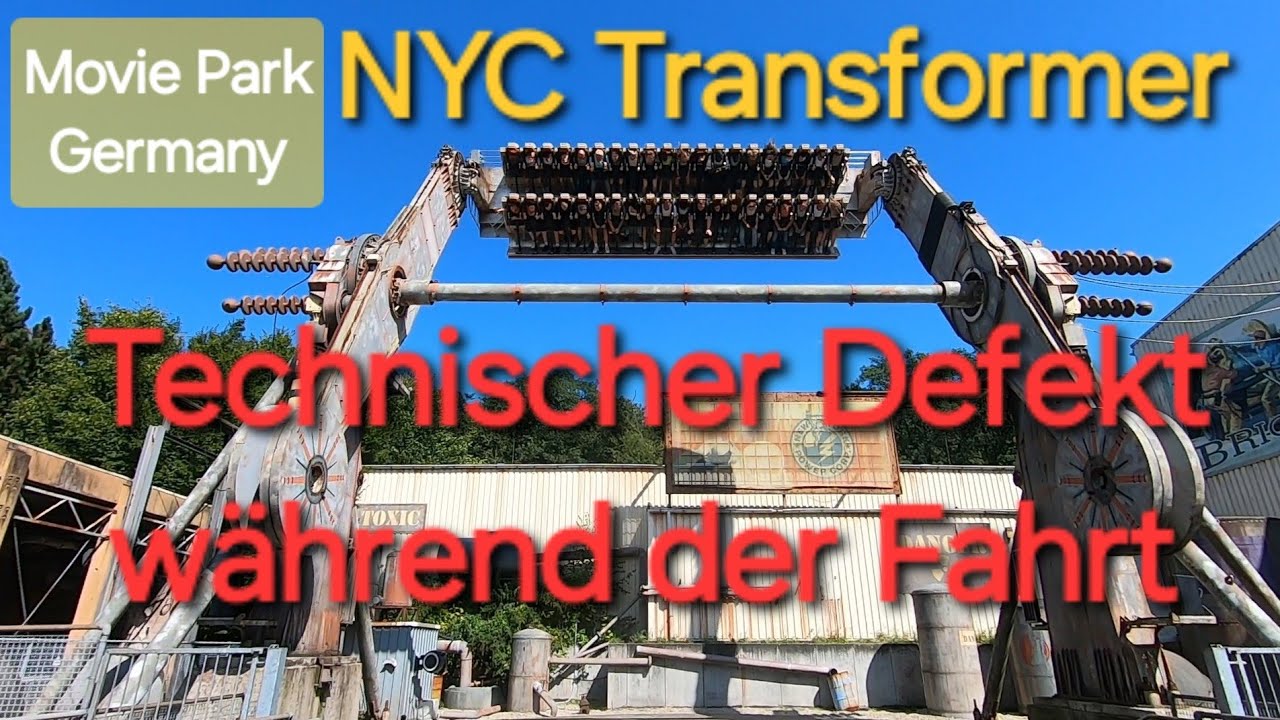 Fail: Während der Fahrt: Technischer Defekt, NYC Transformer, Movie Park Germany, Bottrop