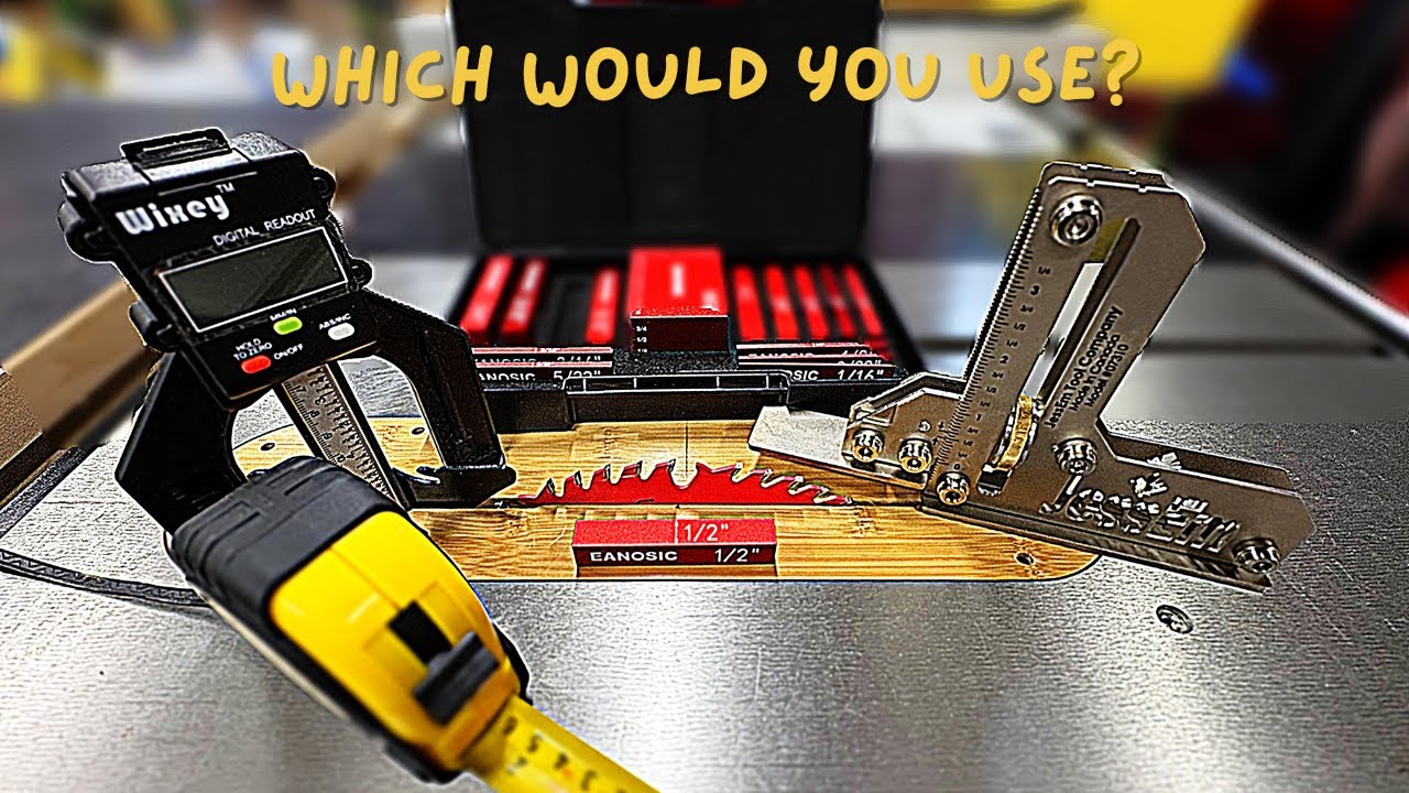 4 ways to set the table saw blade height correctly (works on routers also)