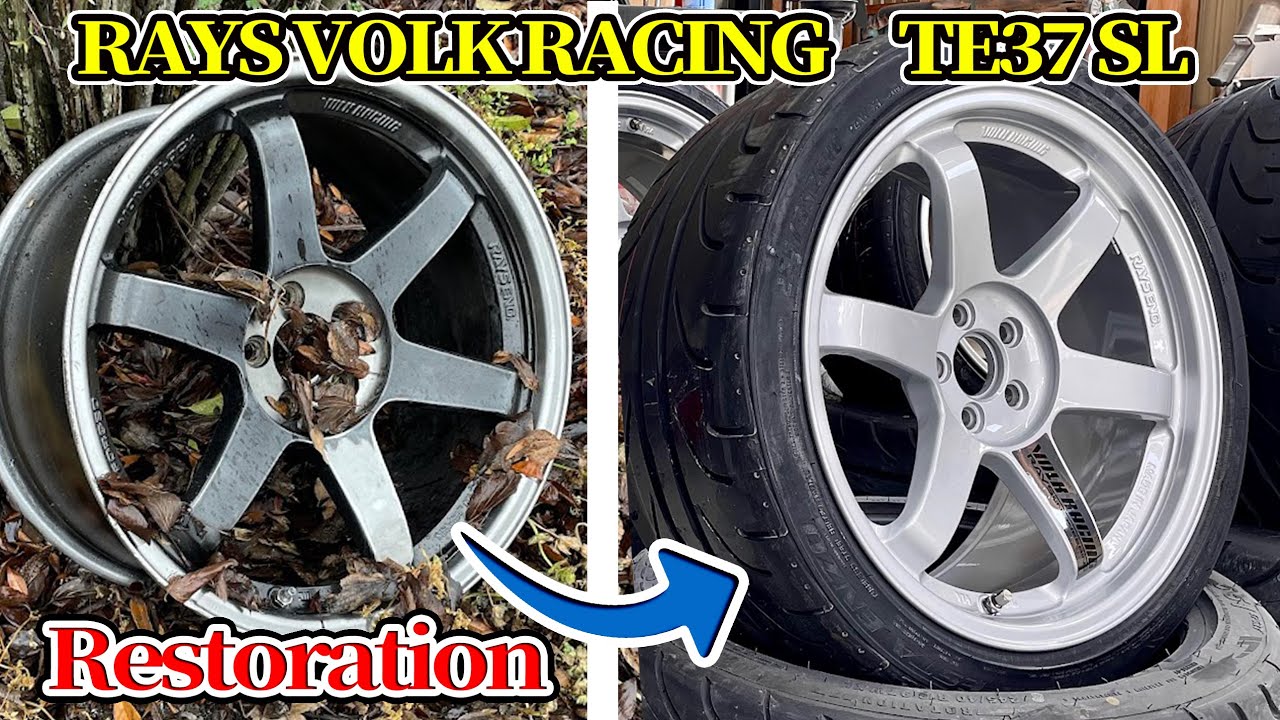 JDM プロのホイールリペア＆塗り替えcar paint restoration RAYS VOLK RACING TE37 SL