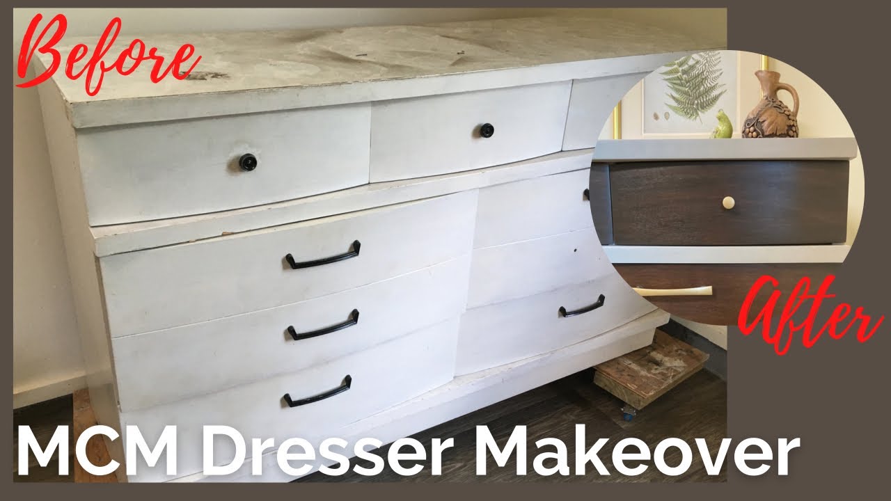 Преображение мебели MCM | Установка ножек для мебели | Переворот на FB Marketplace | Переворот ме...