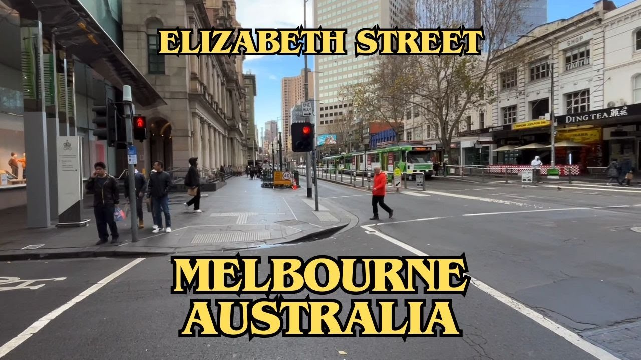 Exploring Melbourne Australia: City Walking Tour Along Elizabeth Street 2023 (Part 2)