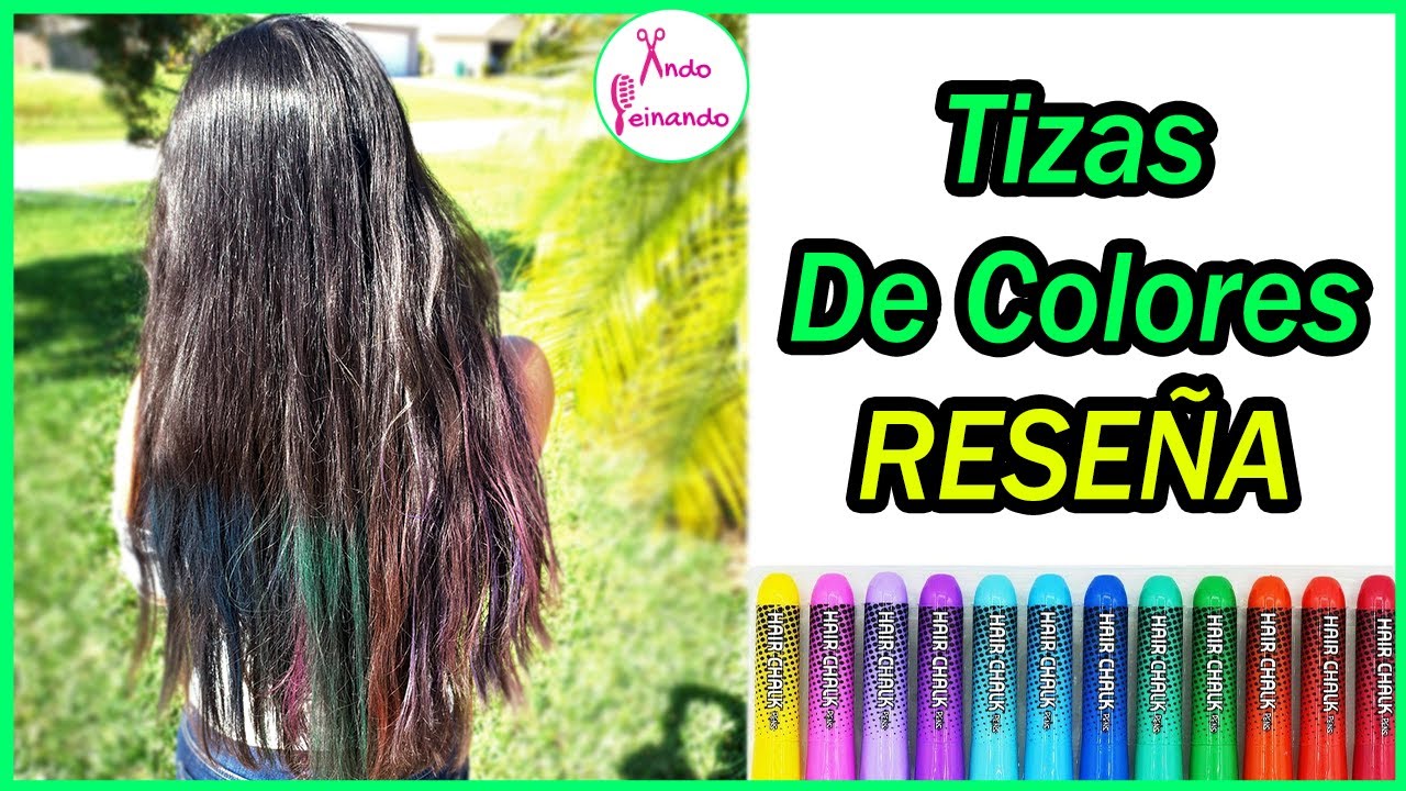 TIZAS PARA EL PELO ¿Funciona En Pelo NEGRO? -  Hair Chalk