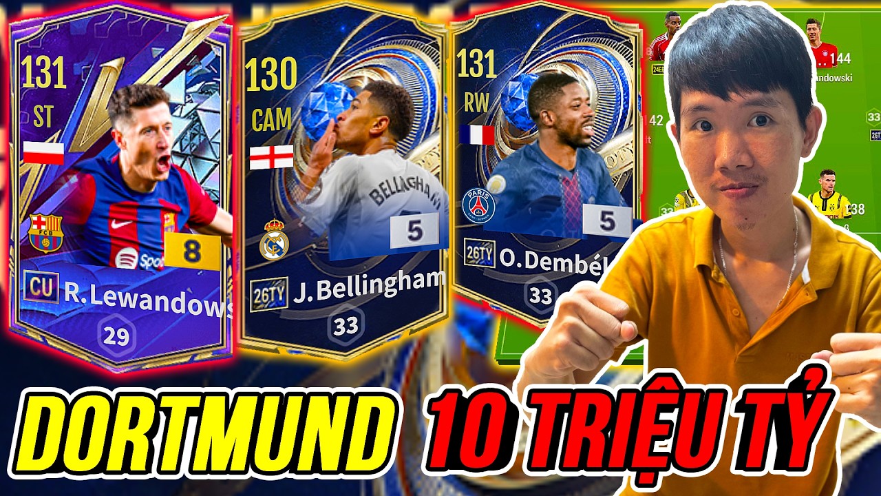 THÀNH HOÀ Phá Tan 10 triệu tỷ BP Trắng Build Team Dormund Siêu Khủng Bị Underrated | FC Online