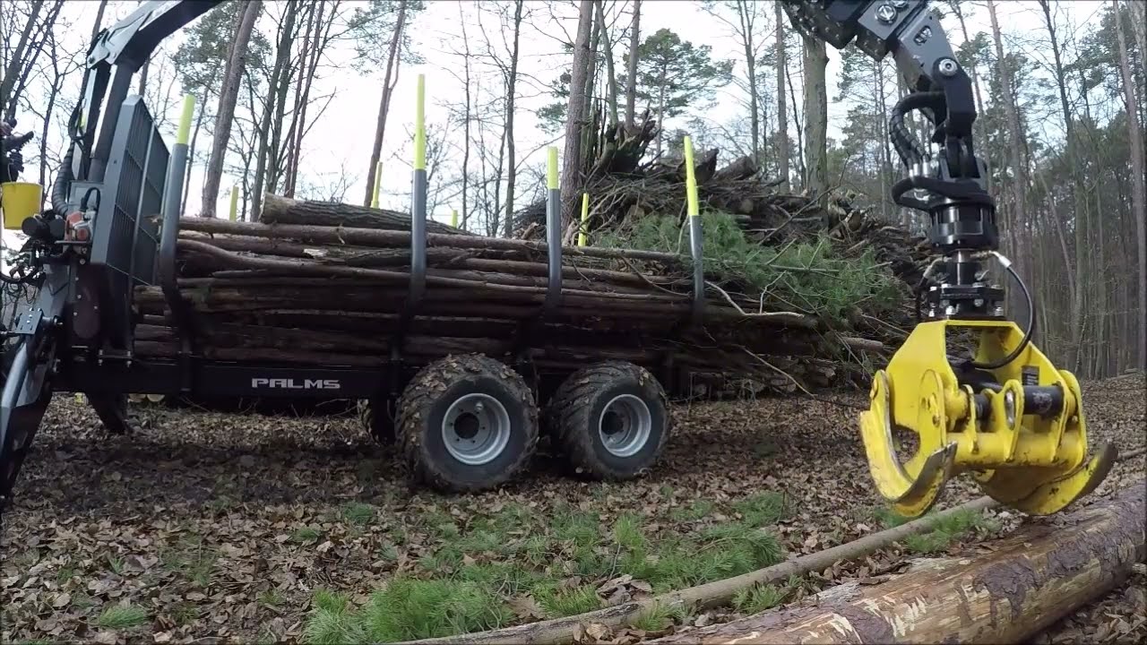 Der Palms Rückewagen im Einsatz - Es geht weiter