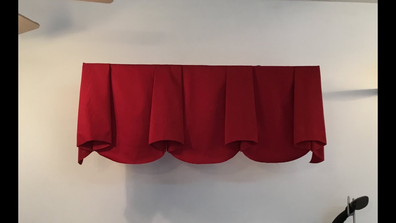 How to make scalloped valance with bells (part 1)