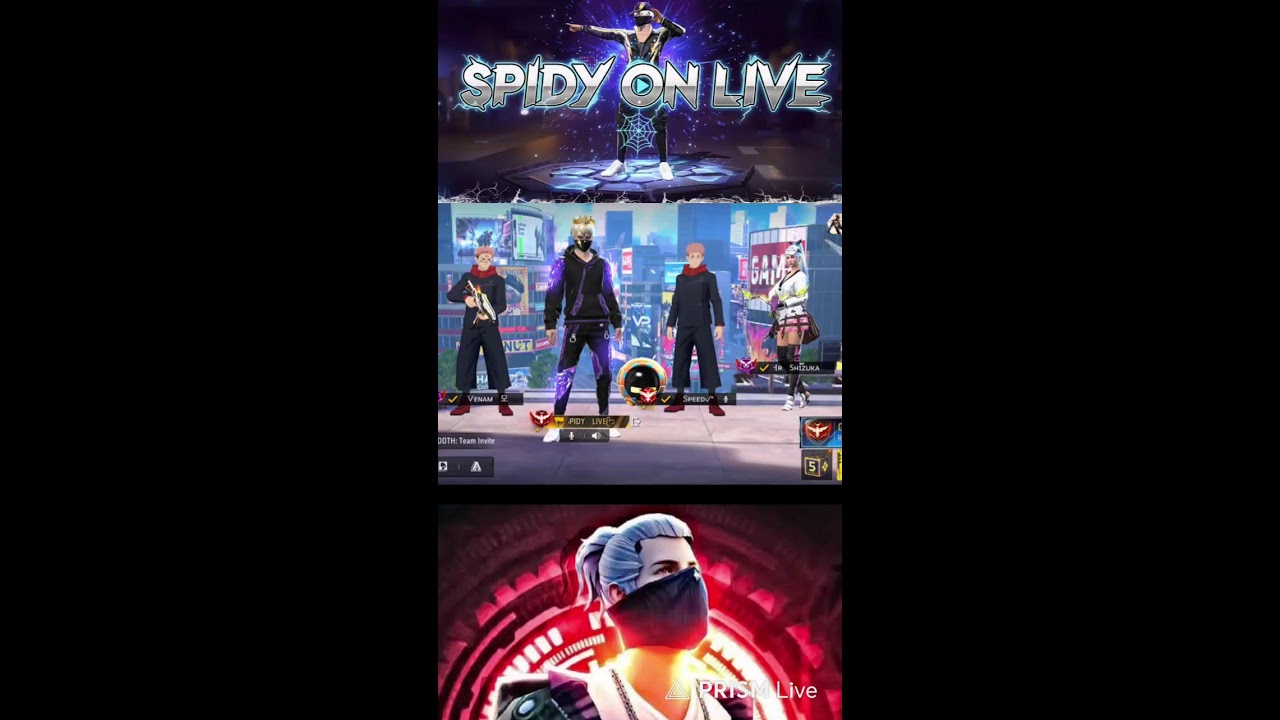 Live streaming of SPIDY LIVE BR AND CS RANK PUSHING ROAD TO 1k SUBSCRIBER