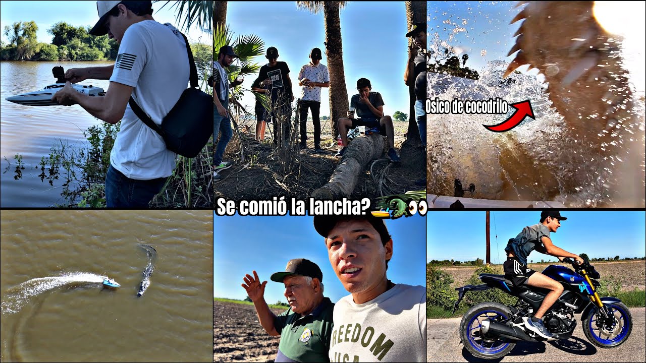 FUIMOS A ECHAR UNA LANCHA ALA LAGUNA CON LOS COCODRILOS Y ESTO PASO😬😳 (elmariomt)‼️