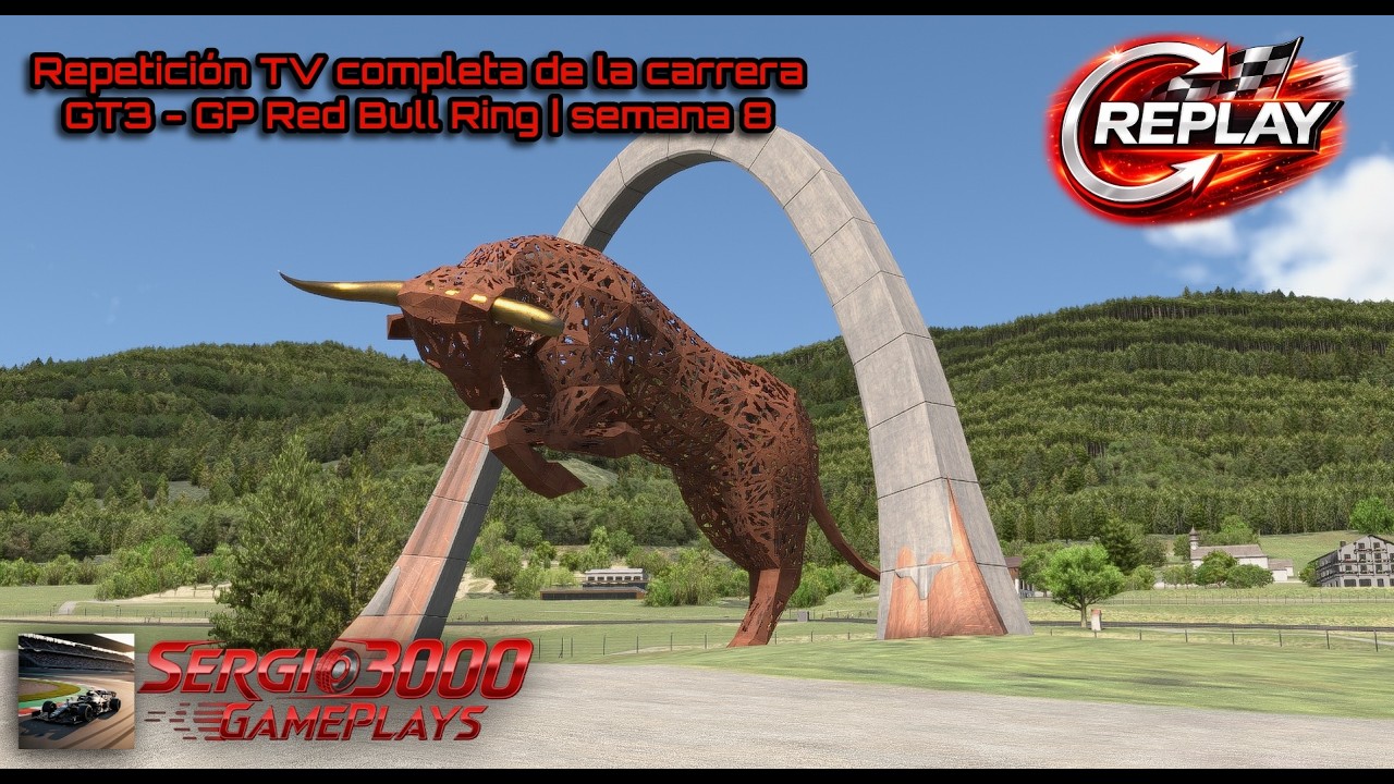 🎥 iRacing | Repetición completa TV | GP Red Bull Ring con el GT3 | Semana 8