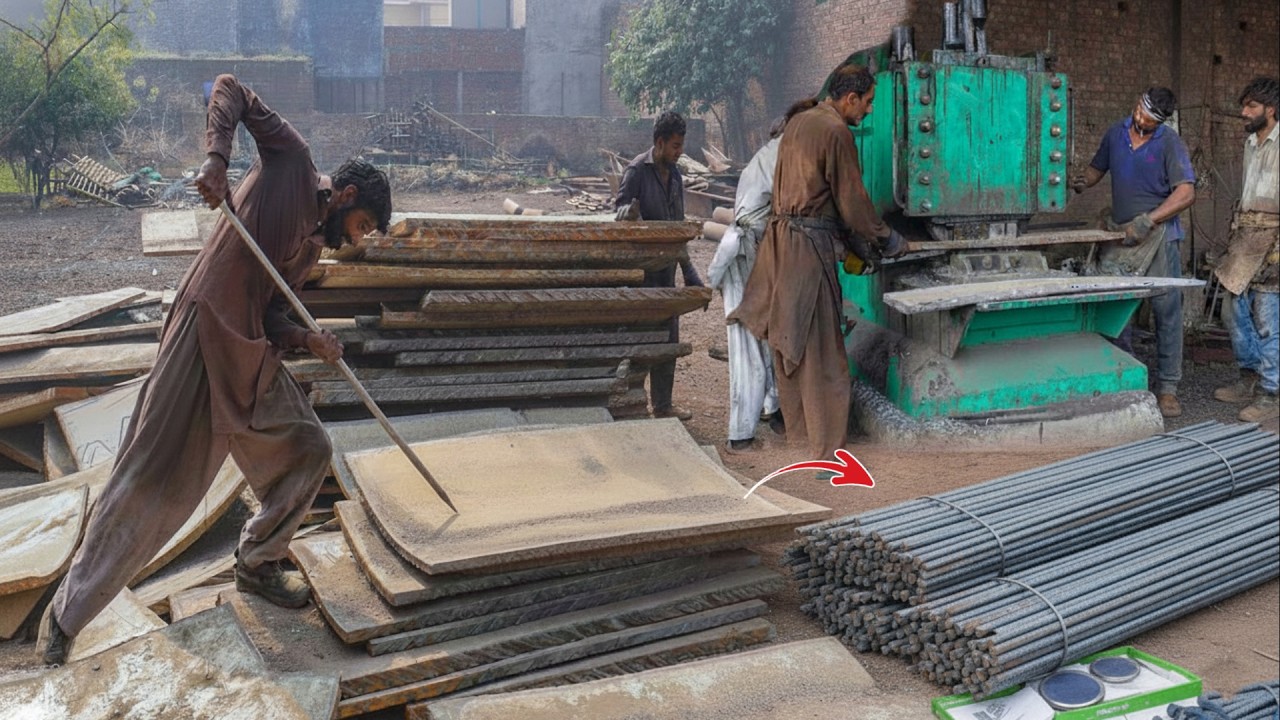 How Ship Plates Become Millions of Iron Rods | Mass Production Factory Process