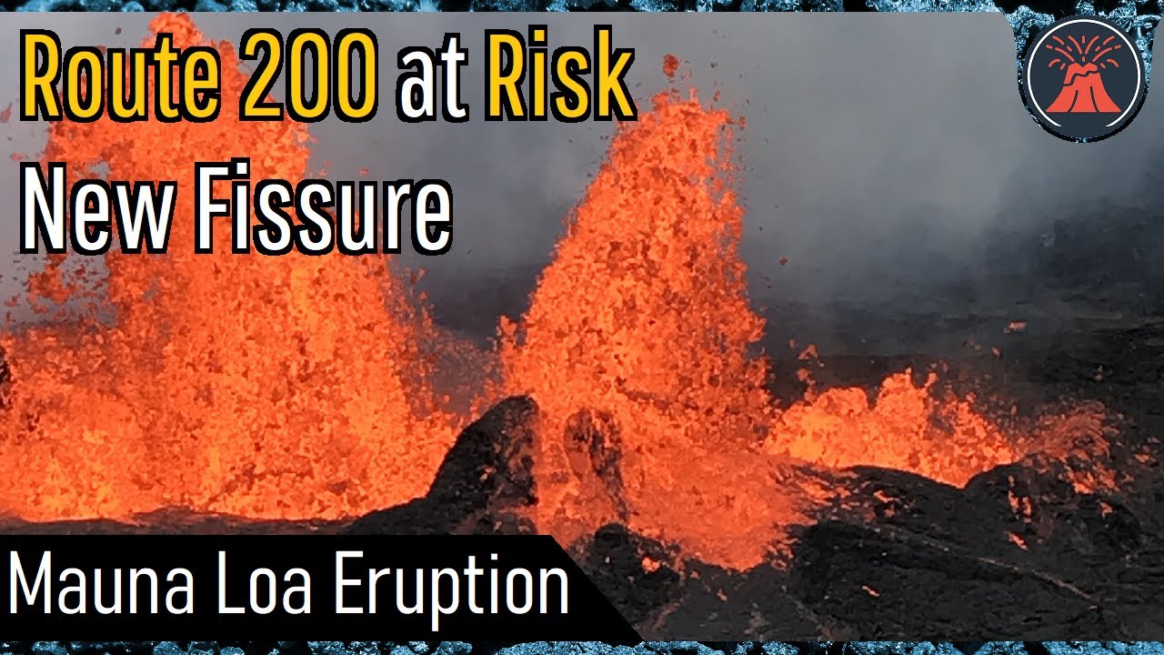 Mauna Loa Volcano Eruption Update; Route 200 at Risk, Lava Advances Down the Volcano
