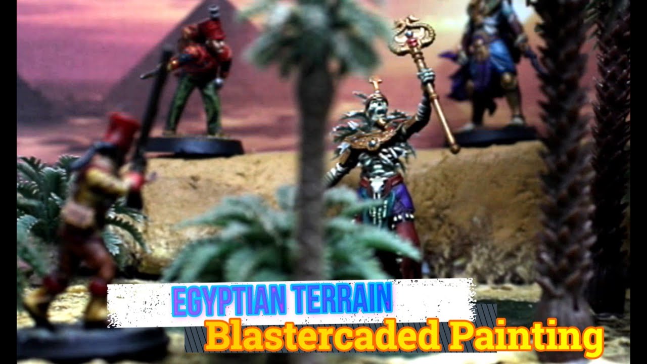 How To Make Cheap Egyptian Terrain For Warhammer, Silver Bayonet, Fantasy Gaming.