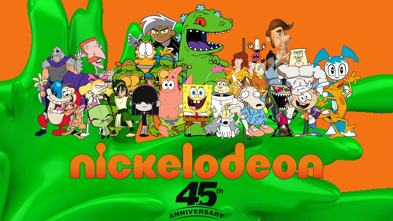 Слайд-шоу к 45-летию Nickelodeon