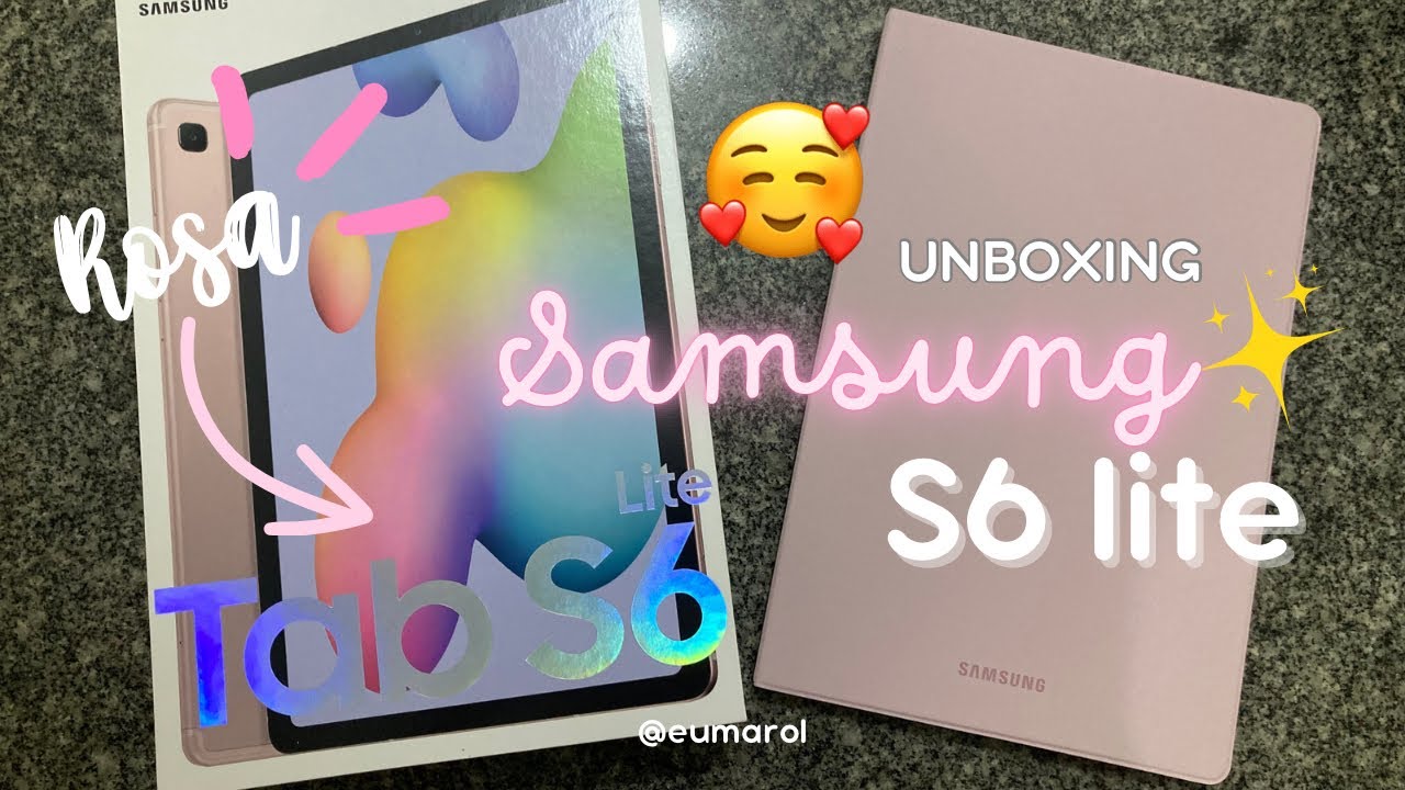 ASMR| Unboxing Samsung Tab S6 Lite 🌸 📦✍🏼| Maria Carolina Belintani